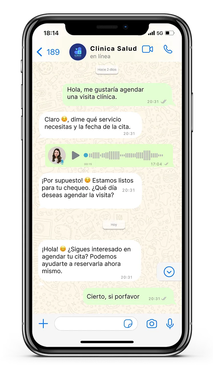Retargeting conversation example